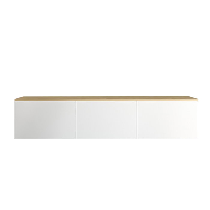 Hanah Home Soporte para TV Blanco y Roble